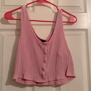 Pink Cropped Top